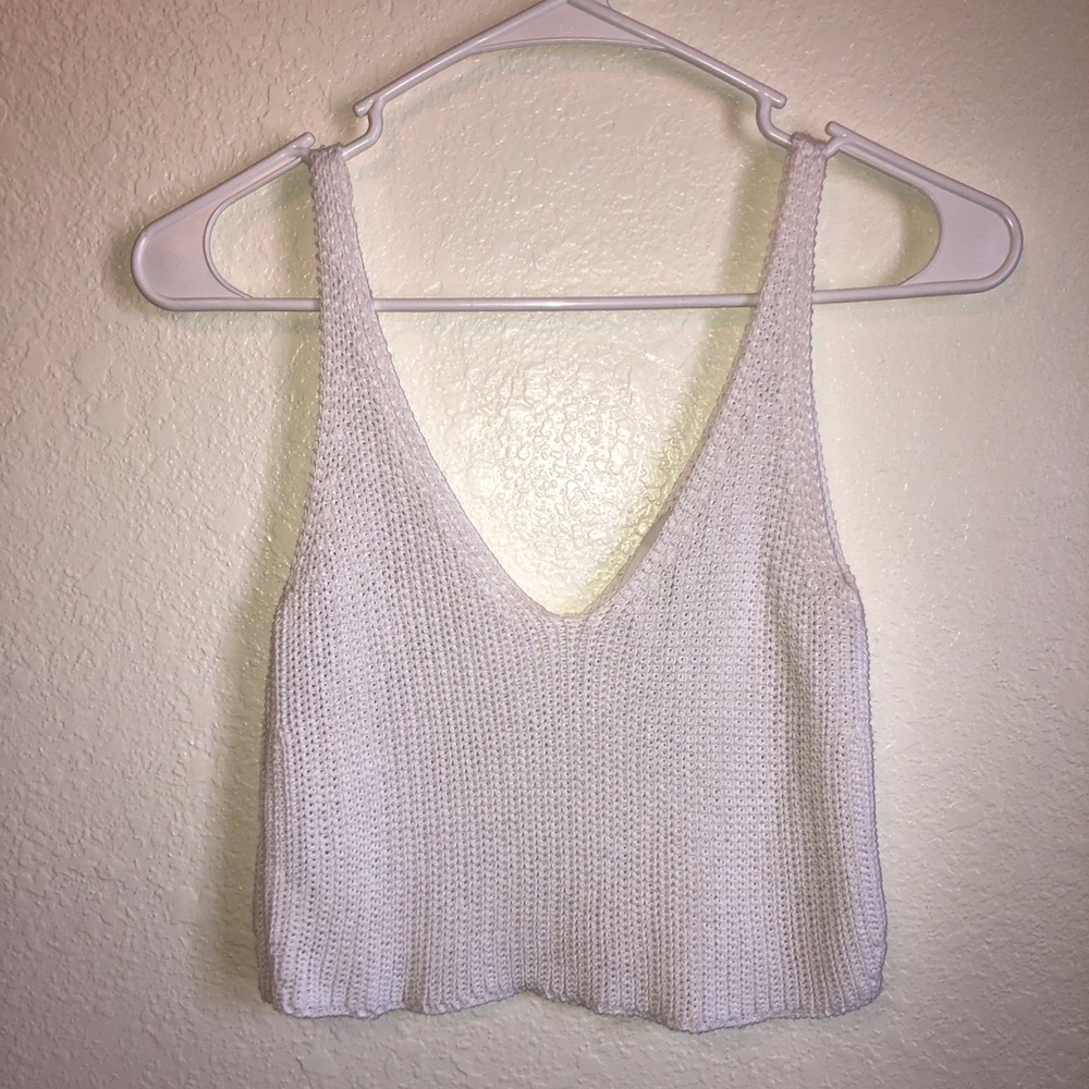 Knit crop top